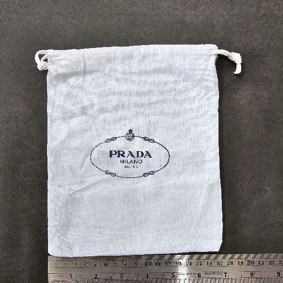PRADA used good condition Dust Bag ขนาดเล็ก ผ้าดิบฝ้าย
