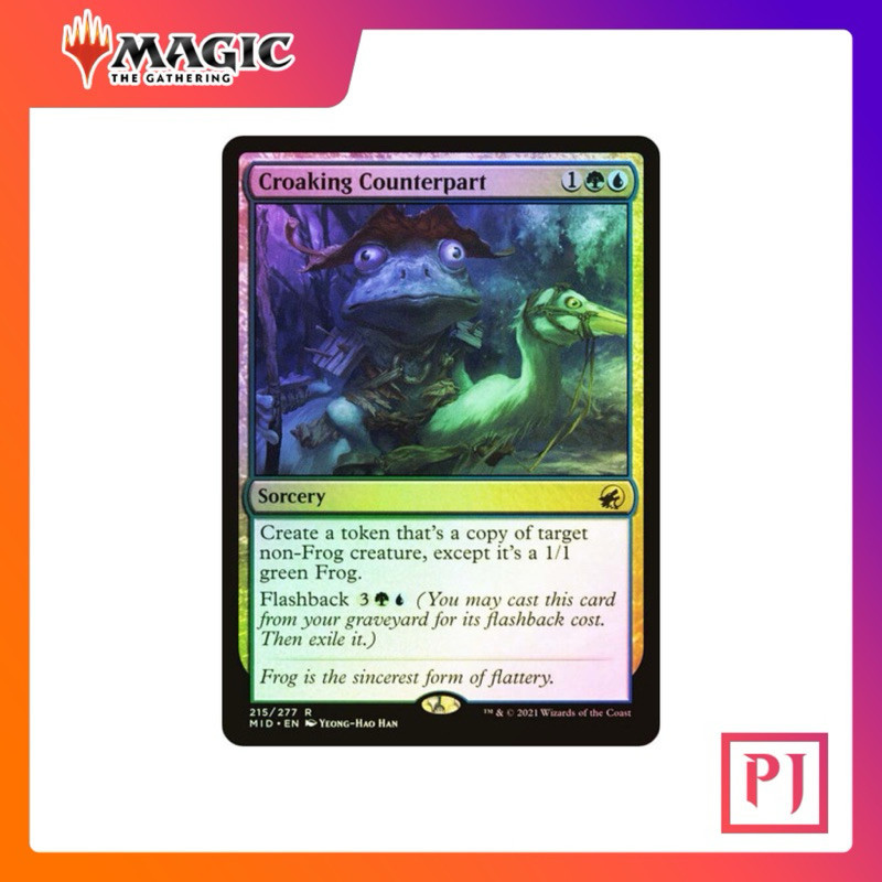 [MTG] Croaking Counterpart [MID] [MULTI] [RARE] [FOIL] [ENG] (การ์ดเมจิค / Magic the Gathering)