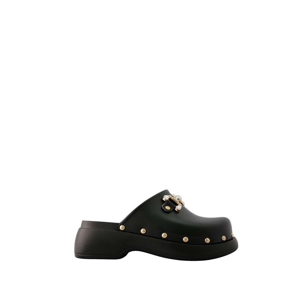 Villains SF HARBOR Platform Mule Heels รองเท้าส้นสูงเปิดส้นแพลตฟอร์มผู้หญิง ส้นสูง 2.0"