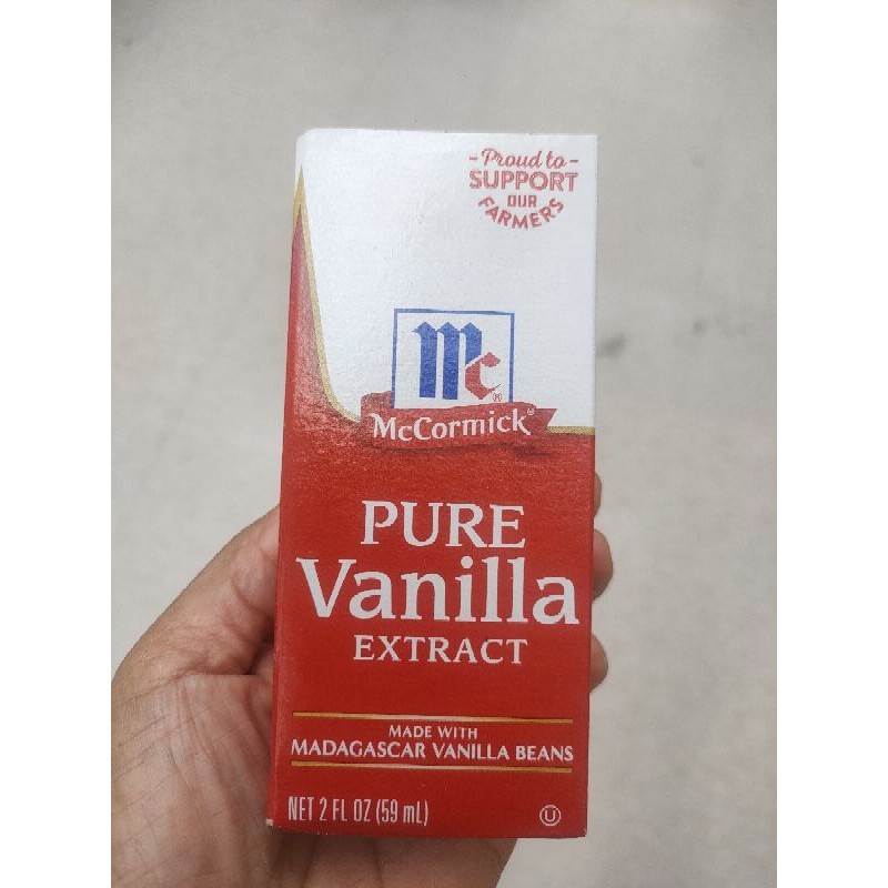 Mccormick Vanilla Flavor 59ml.วัตถุดิบแต่งกลิ่นรสสังเคราะห์ กลิ่นวานิลลา 59มล.