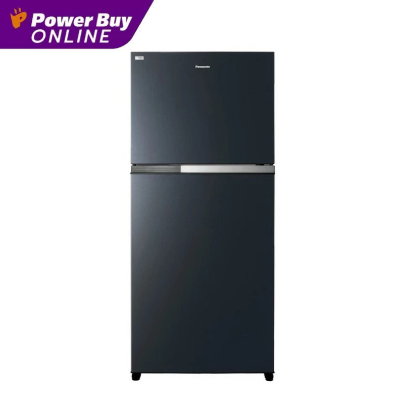 PANASONIC ตู้เย็น 2 ประตู (19.7 คิว, สี Glass look Black) รุ่น NR-TZ601BPKT