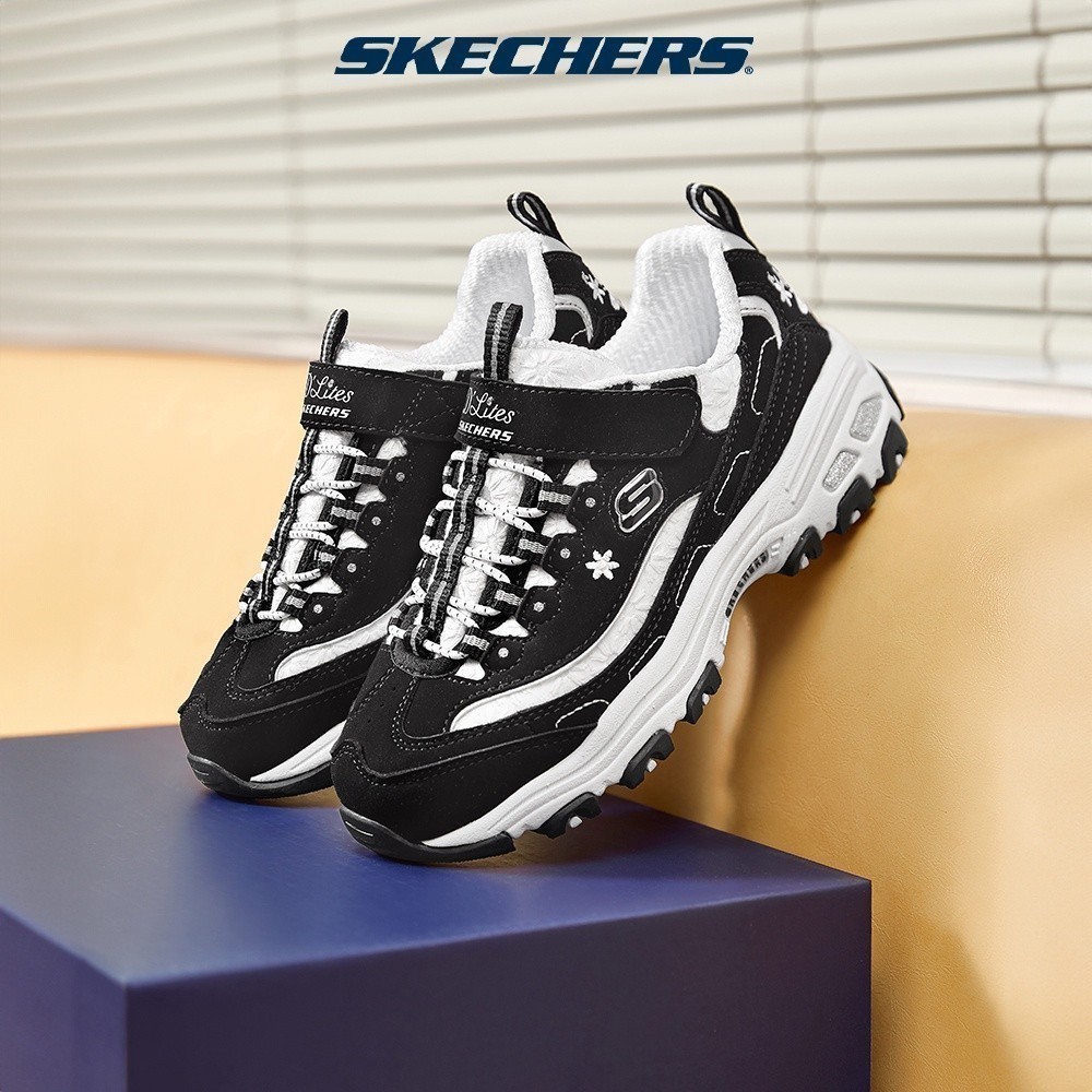 Skechers สเก็ตเชอร์ส รองเท้า เด็กผู้หญิง Sport D'Lites Shoes - 302540L-BKW