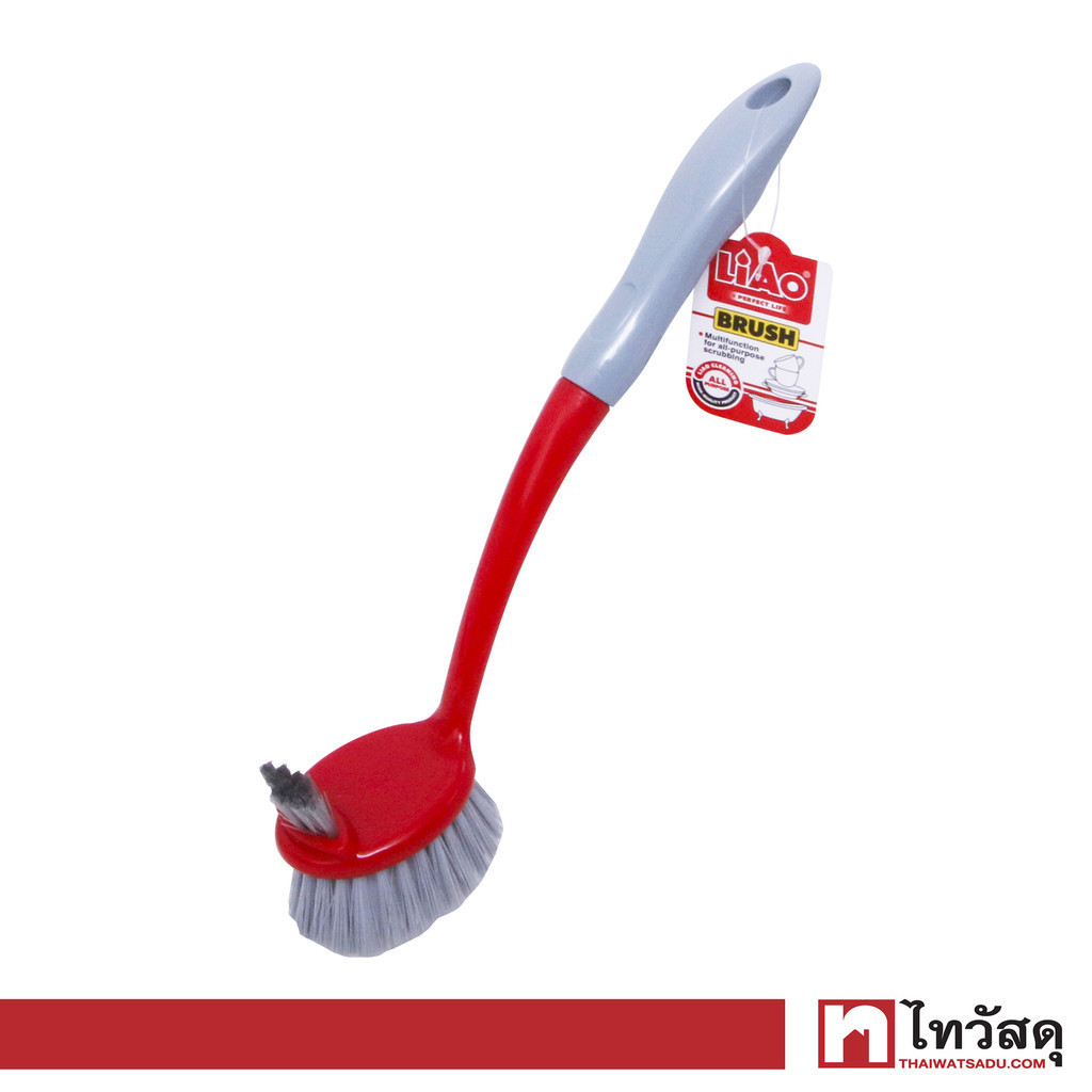 LIAO แปรงขัดอเนกประสงค์ รุ่น D130014 ขนาด 30 ซม. สีแดง - เทา