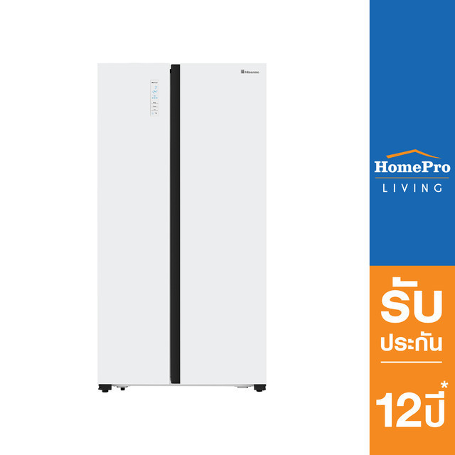HISENSE ตู้เย็น SIDE BY SIDE รุ่น RS670N4AW1 18.5 คิว สีขาว
