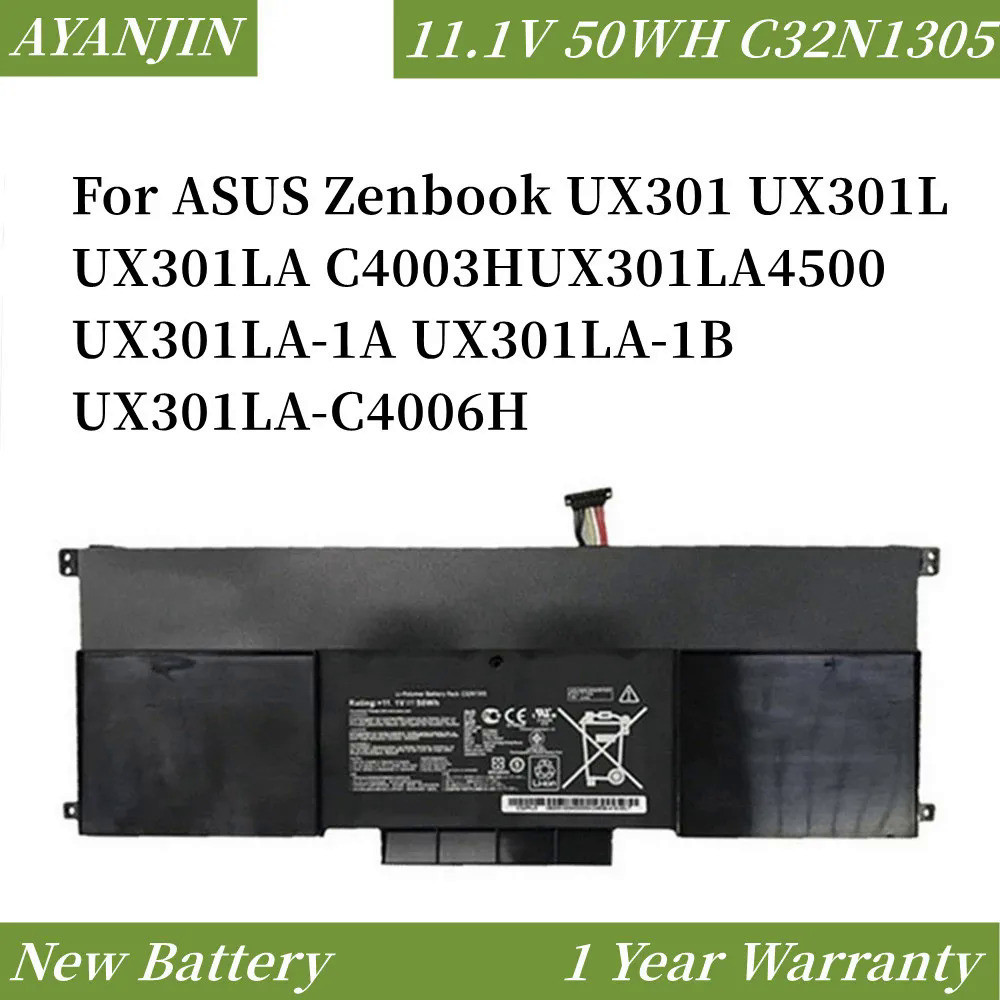 C32N1305 11.1V 50WH แบตเตอรี่แล็ปท็อปสำหรับ ASUS Zenbook UX301 UX301L UX301LA UX301LA-1B UX301LA-C40