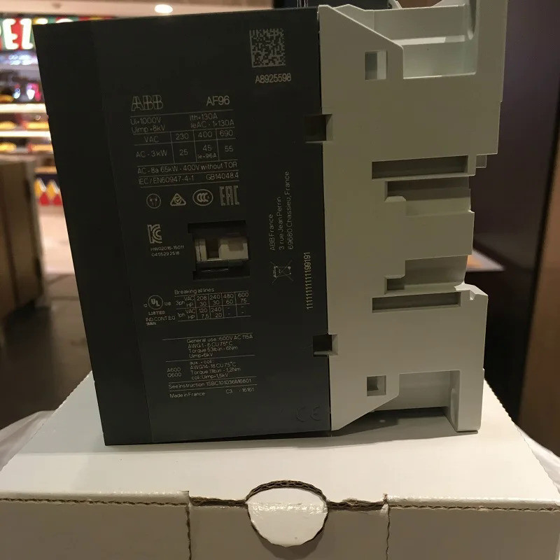 ABB 3-ploe Contactors AF Series Ac/dc ดำเนินการ1NC 1NO 96A 45kw AF96-30-11-14