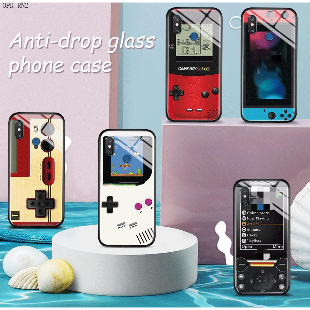 OPPO Reno 3 2 2F 10 10X Zoom Reno Ace 4G 5G เคสออปโป้ Cartoon Game Gamepad เคสแข็ง เคสโทรศัพท์