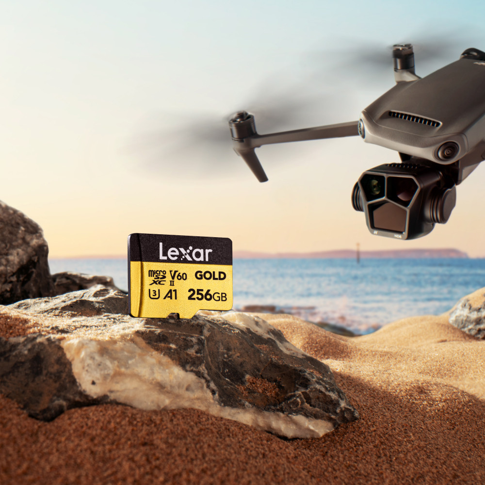 การ์ดหน่วยความจำ ไมโครเอสดีการ์ด LEXAR GOLD MICROSD CARD 128GB UHS-II U3 V60 FULL-HD 3D 4K RW280/100MB/S (LMSGOLD128G)_3