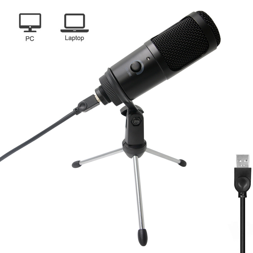 192K/24BIT  USB Microphone PC condenser Microphone  Recording Studio Microphone for YouTube Video Skype Chatting Game Po