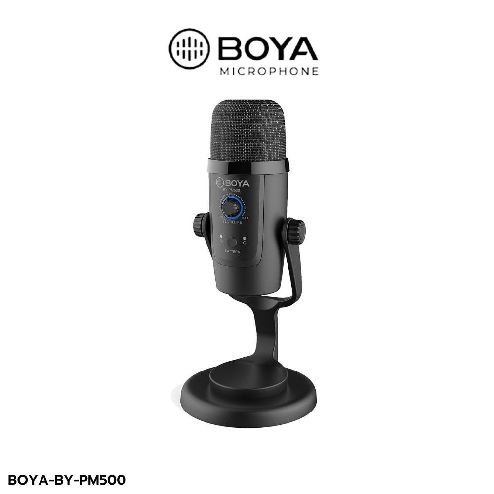 Boya BY-PM500 USB Microphone ไมค์ตั้งโต๊ะ ไมโครโฟน บันทึกเสียงผ่านคอม ไมค์สอนออนไลน์ สอนใน zoom