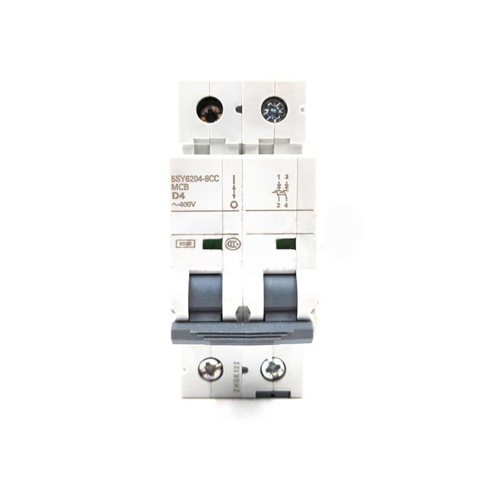 สำหรับ Siemens 5SY6204-8CC 2P 4A 400V การติดตั้งรางคู่มือ Mini Circuit Breaker