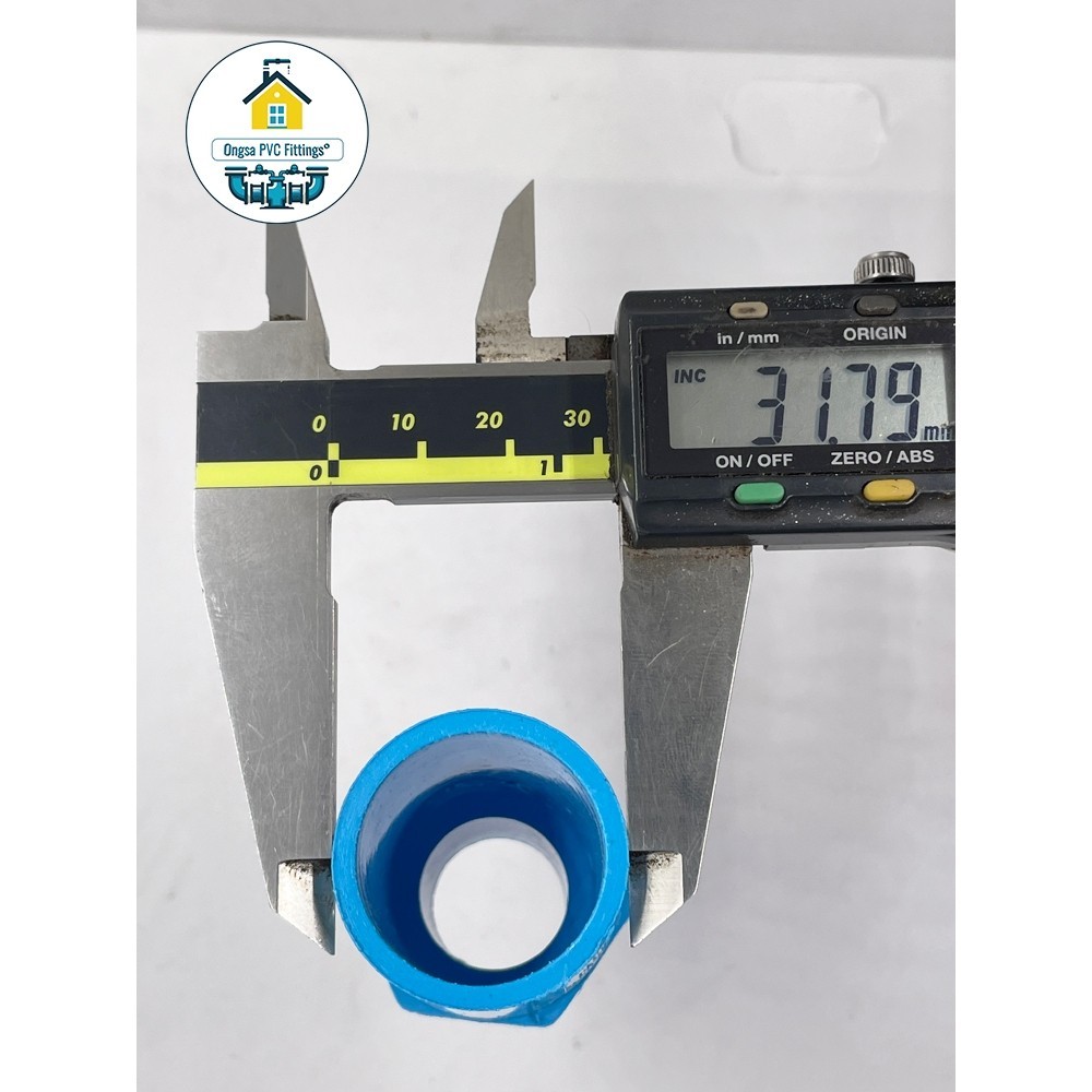 PVC (แพค50 ตัว) ต่อตรงเกลียวนอก ข้อต่อเกลียวนอก ขนาด 3/4 นิ้ว หรือ 6 หุน ใช้สวมท่อ PVC ฟ้า มาตรฐานทั่วไป พร้อมส่ง - รูปที่ 3