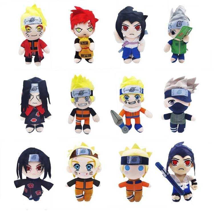 New Naruto Plush Toy Classic Riman Superstar Shaped Doll Naruto Kakashi Gaara Doll