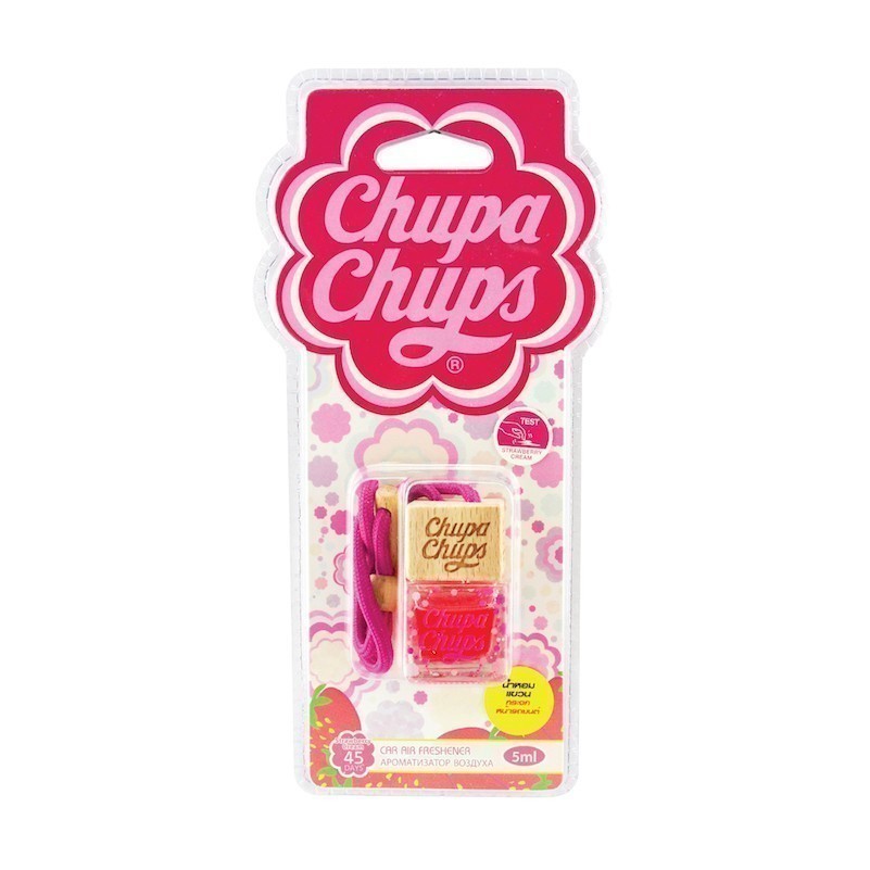 Chupa Chups น้ำหอมปรับอากาศอโรมา ขวดแก้วแบบแขวน 2 กลิ่น 2 สไตล์ใหม่ ขนาด 5 ml.