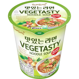 Samyang Vegetasty Cup ซัมยัง เว็จเจ็ทเทสตี้ คัพ Vegan, มังสวิรัติ ทานได้ (65g.)