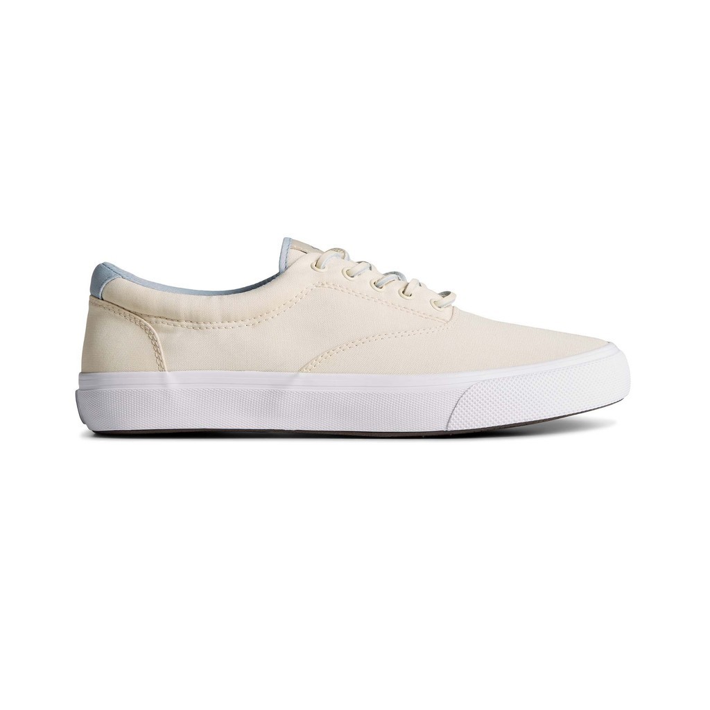 Sperry รุ่น Striper II CVO Seacycled รองเท้าผ้าใบ ผู้ชาย สี Ivory - STS24180