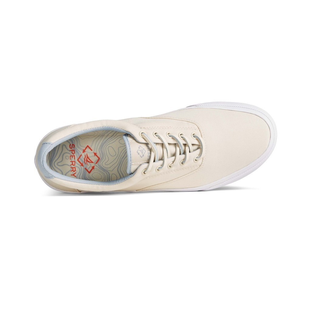 Sperry รุ่น Striper II CVO Seacycled รองเท้าผ้าใบ ผู้ชาย สี Ivory - STS24180