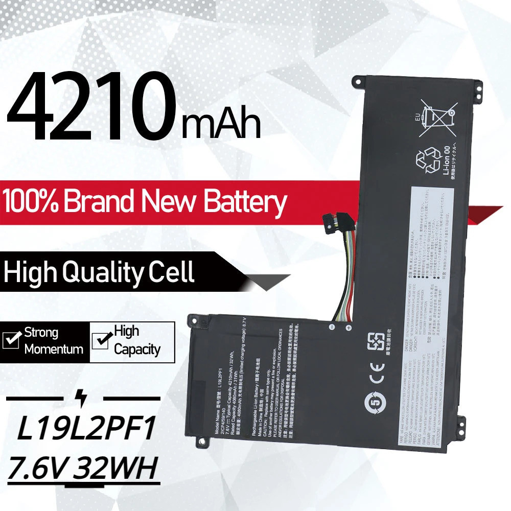 Laptop Battery L19L2PF1 L19C2PF1 For Lenovo IdeaPad 1-11IGL05 1-14IGL05 SB10W42960 SB10W42962 2ICP4/