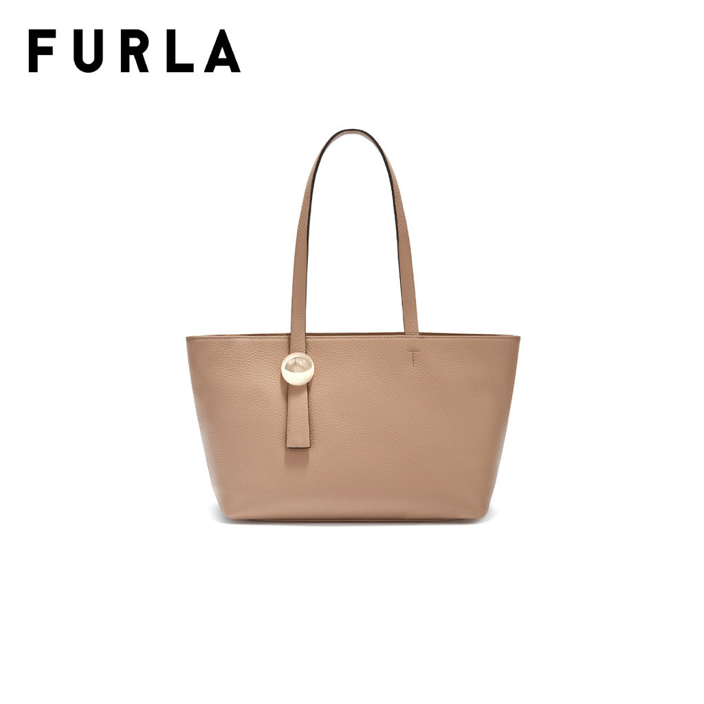 FURLA กระเป๋าสะพายผู้หญิง รุ่น FURLA SFERA M TOTE สี GREIGE