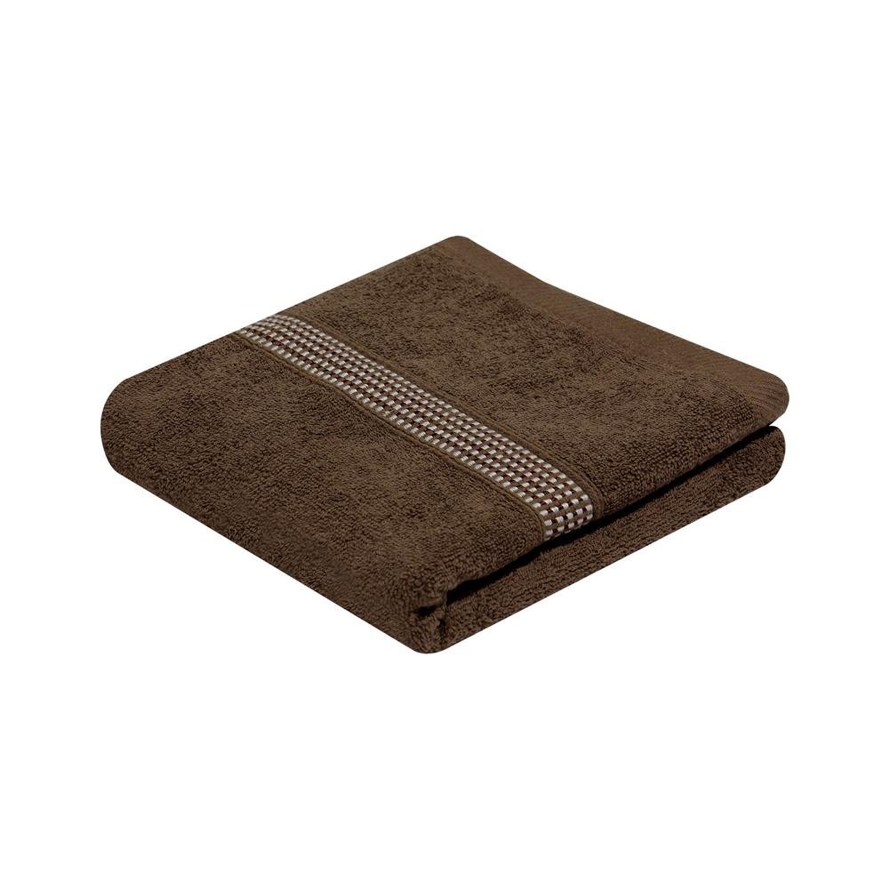 ME LIVING ผ้าขนหนู LUCIA 16X32 นิ้ว สี BROWN จัดส่งโดย HomePro