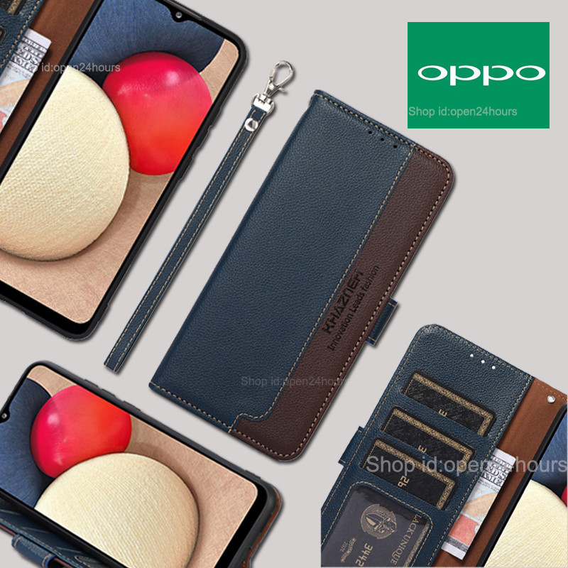 เคส OPPO A3 A3x Reno 12 Pro Reno 12 F Reno 11 11F 11 Pro 5G ซองโทรศัพท์หนังพลิก กระเป๋าสตางค์แบบคลาสสิก