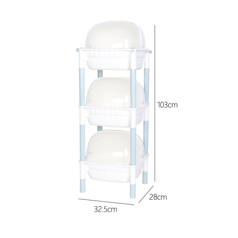 Plastic Shelf for Kitchen Living Plastic Storage Rack