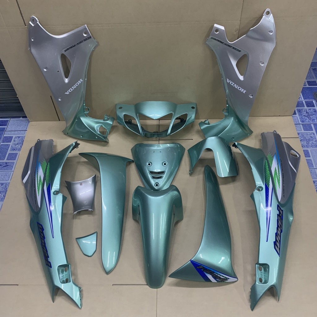 ชุดสี เวฟ wave125r สีเขียวเทา ลาย125i