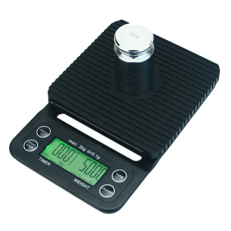 Professional hand coffee electronic scale timing bar coffee kitchen scale 0.1g-3kg