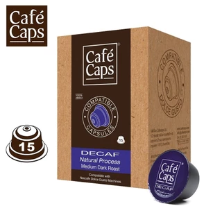 Dolce Gusto Compatible Decaf Capsule - Cafecaps (1 Box X 15 Caps) | กาแฟแคปซูล ดีคาฟ