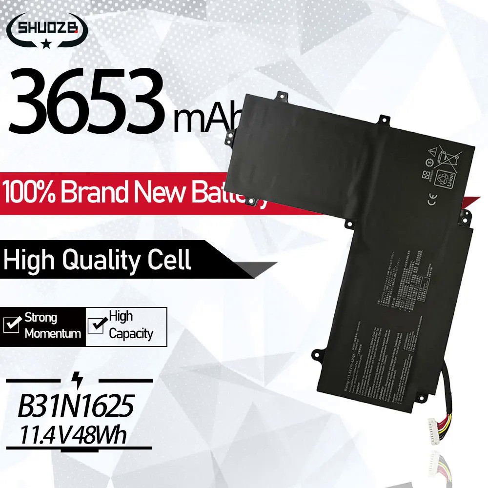 New B31N1625 Laptop Battery For ASUS VVivoBook Flip 12 TP203MAH TP203NAH Series Notebook 11.52V 48Wh