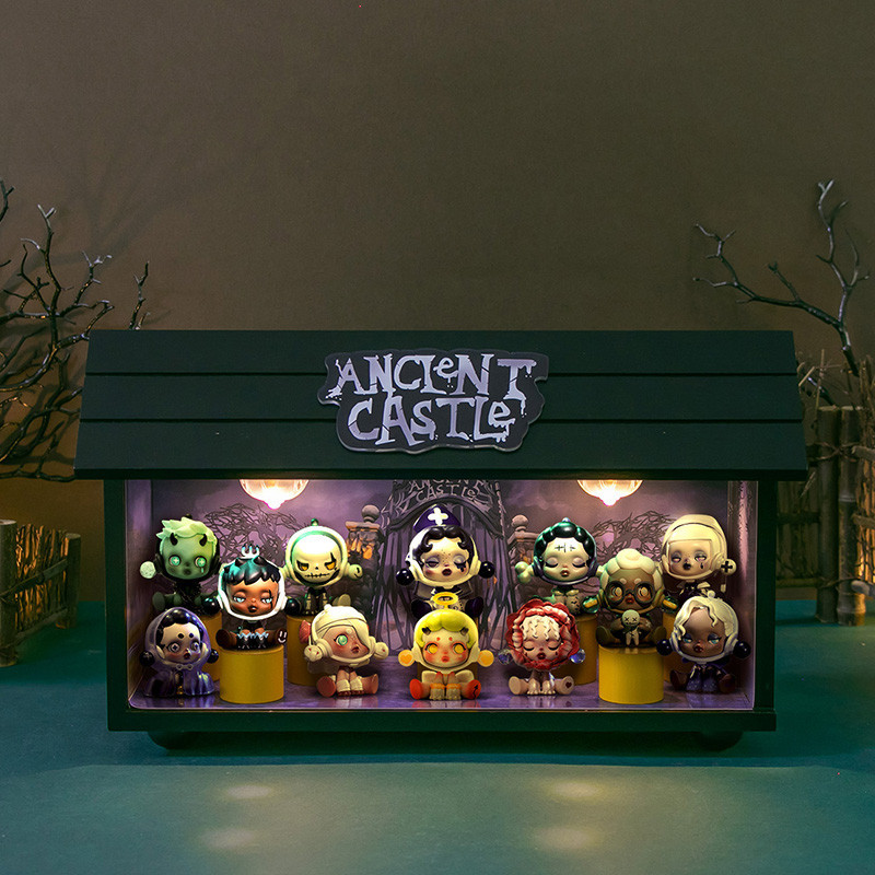 ตู้โชว์ SKULLPANDA Ancient Castle มีไฟสวยงาม ตั้งโชว์ได้ครบเซ็ท (pre order)