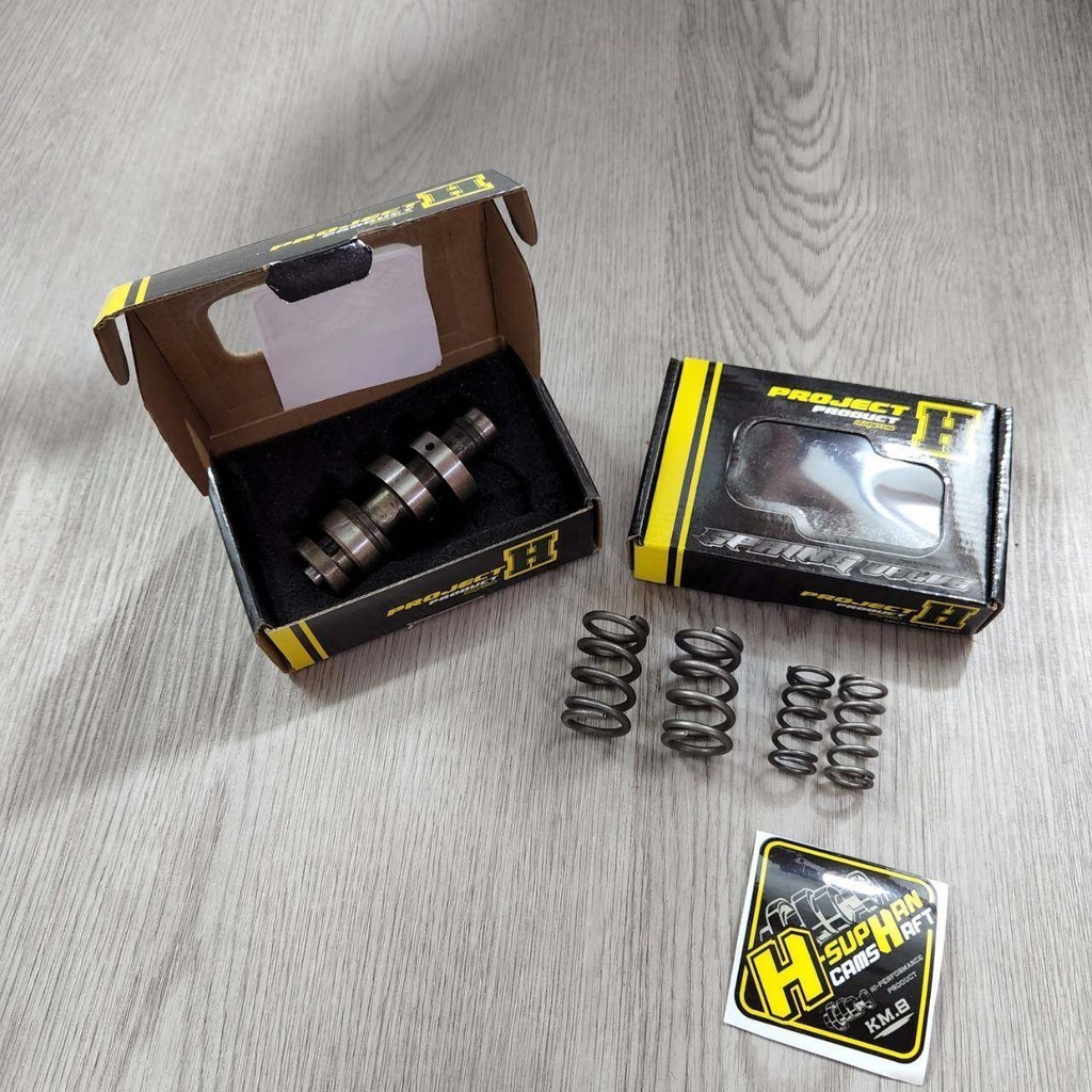 แคม WAVE125R ลูก56-57 เฮงสุพรรณ + สปริงวาล์วเฮงสุพรรณ + สปริงตัวเล็ก ช่างZERN