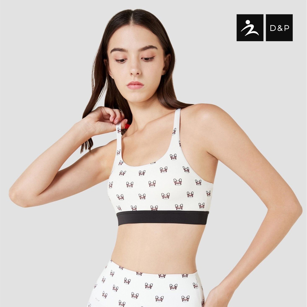 D&P Sport Sports Bras Love Me Love My Dog สปอร์ตบรา กระชับ ระบายอากาศได้ดี มีฟองน้ำ ถอดซักได้ D-7651