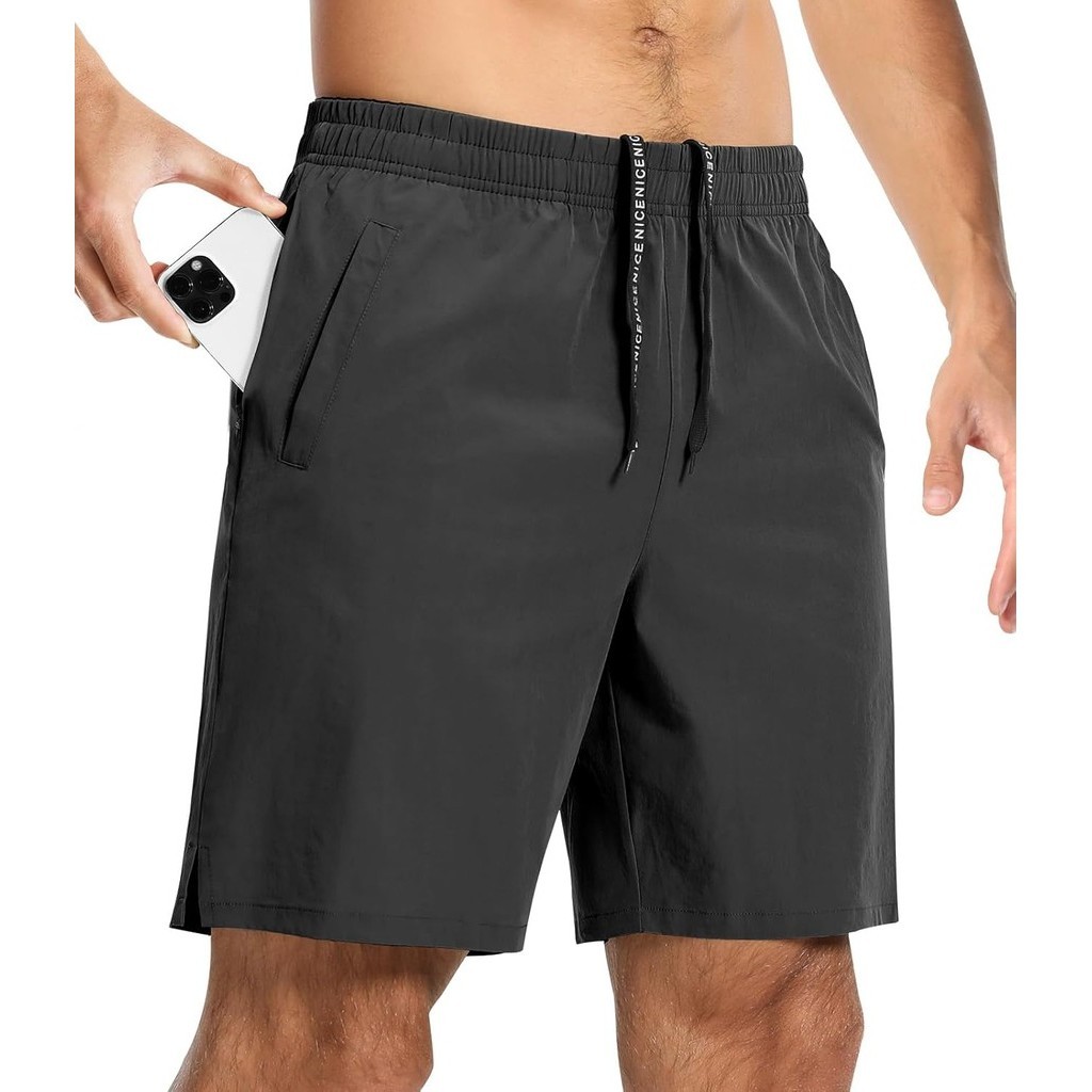 FashionCANGHPGIN Mens Workout Athletic Shorts 7 inch Inseam Quick Dry Running Shorts Men Lightweight