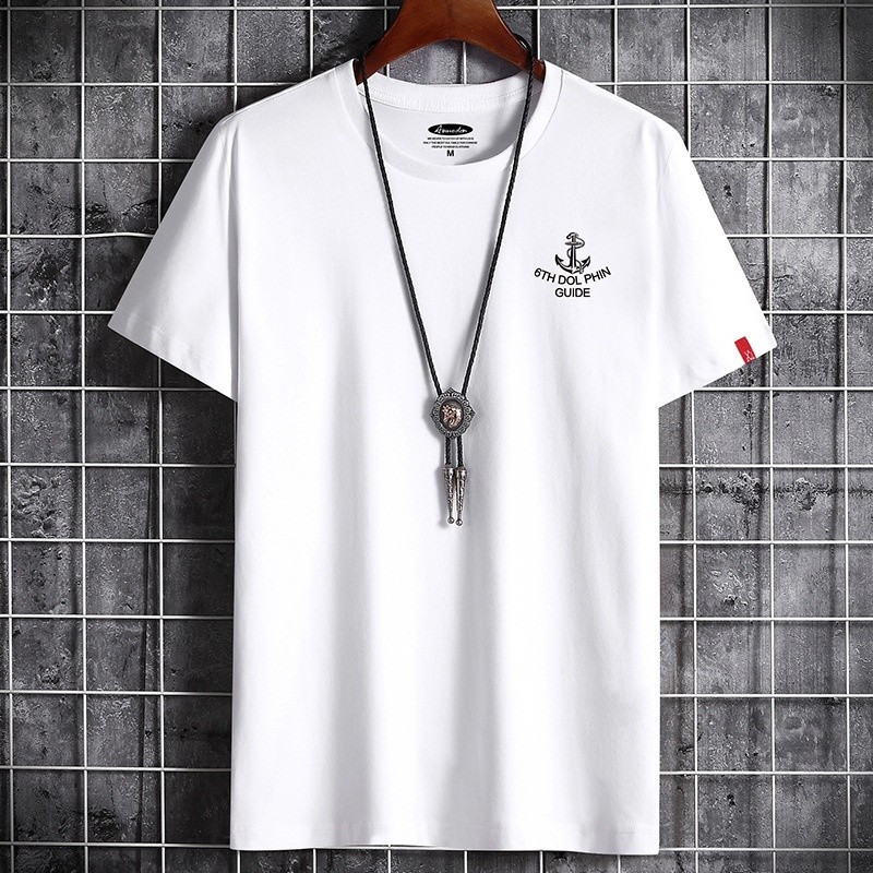 【COD】2022 Fitness White O Neck Man T-shirt For Male Newest T Shirt for Men Clothing Oversized S-6XL 