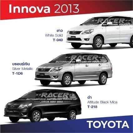 สีแต้มรถ / สีสเปรย์ Toyota Innova 2013 โตโยต้า อินโนว่า ปี 2013