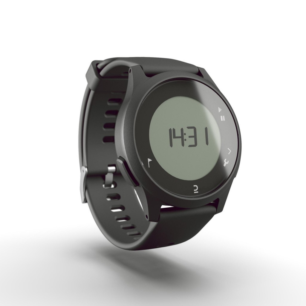 DECATHLON - นาฬิกาจับเวลาขณะวิ่งรุ่น ATW100 (สีดำ) - W100 Running Stopwatch - Black