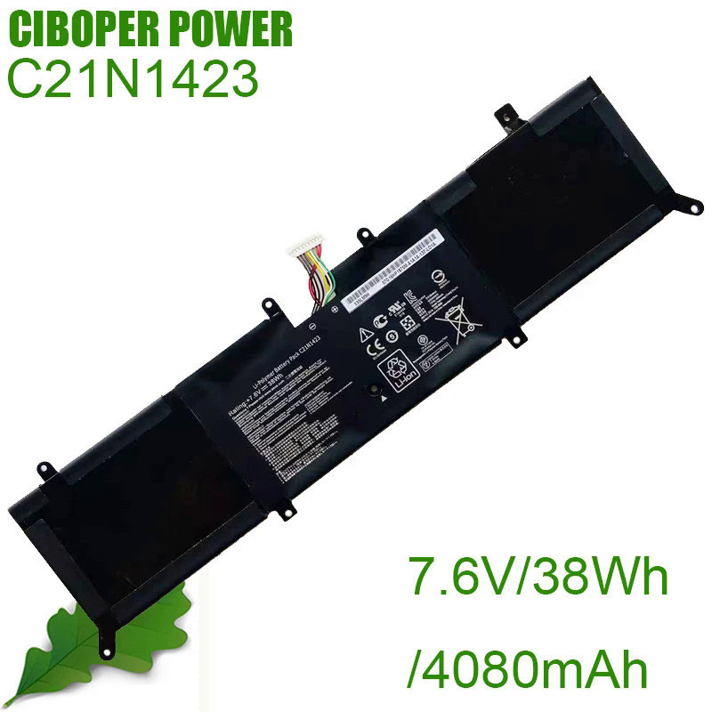 CP แบตเตอรี่แล็ปท็อป C21N1423 7.6V/38Wh สำหรับ X302L X302LJ X302LA F302U X302LJ-R4073/R4036H Series