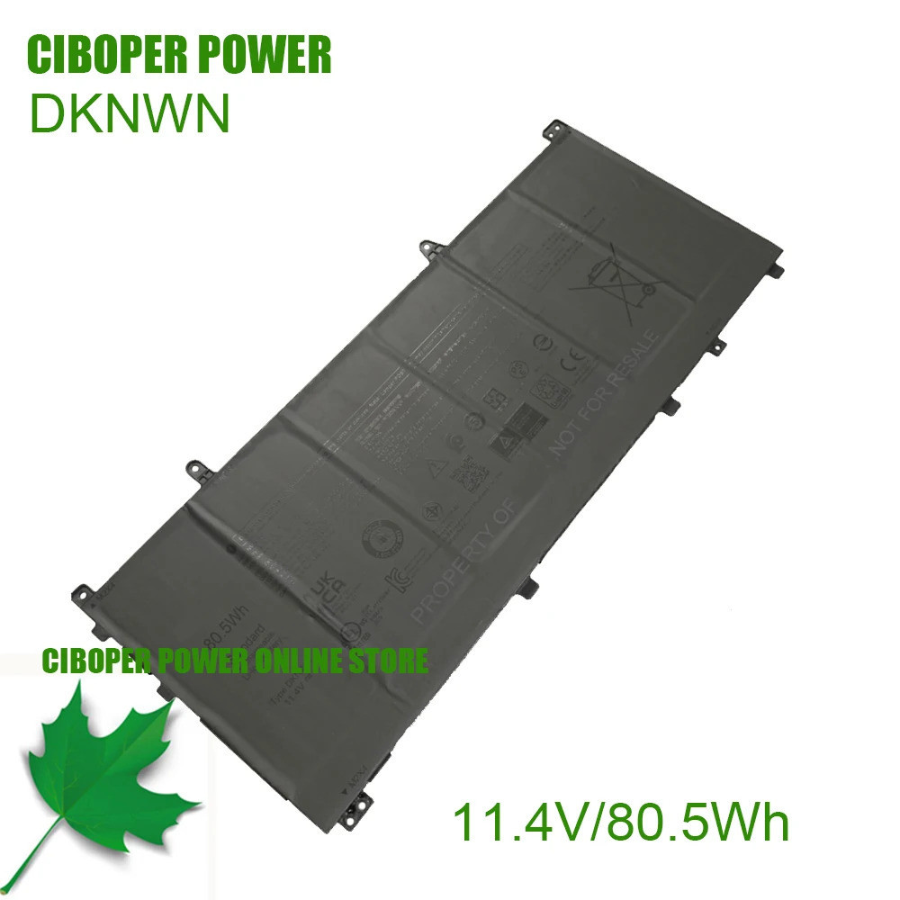 CP แบตเตอรี่แล็ปท็อป DKNWN 11.4V/80.5Wh สำหรับ VG661 V4N84 X14 R1/2เปลี่ยนแบตเตอรี่โน้ตบุ๊ค