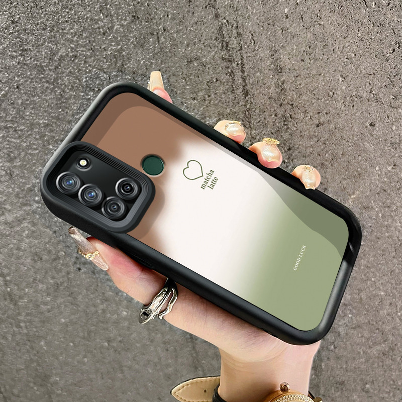 เคสสำหรับ Realme 7i Realme C17 เคสป้องกันโทรศัพท์  กันกระแทกลายรักไ