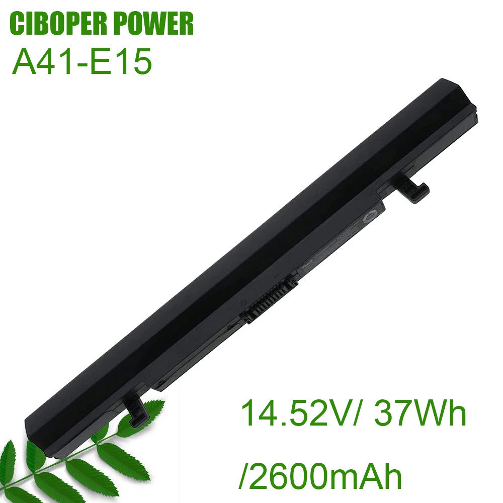 CP แบตเตอรี่ของแท้ A41-E15 2600MAh/37Wh สำหรับ Akoya E6429 E6435 P6669 MD60105 60111 60147 60182 603
