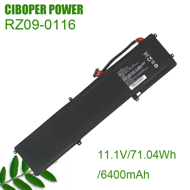 CP แบตเตอรี่แล็ปท็อป RZ09-0116 RZ09-0102 RZ09-0130 11.1V/71 .04wh/ 6400MAh สำหรับใบมีด14 2014