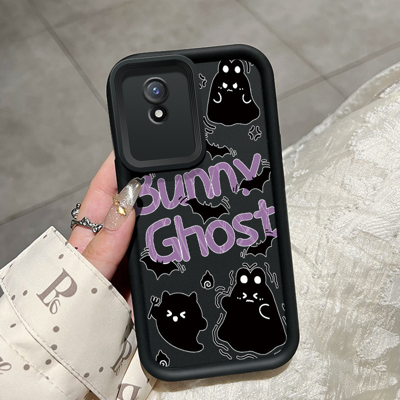 เคสสำหรับ VIVO Y02 VIVO Y02A VIVO Y02T Y02s เคสครอบป้องกันธีมสยองขวัญหมีน้อย