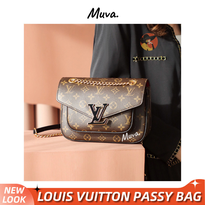 หลุยส์ วิตตอง👜Louis Vuitton PASSY Women/Shoulder Bag /กระเป๋าโซ่