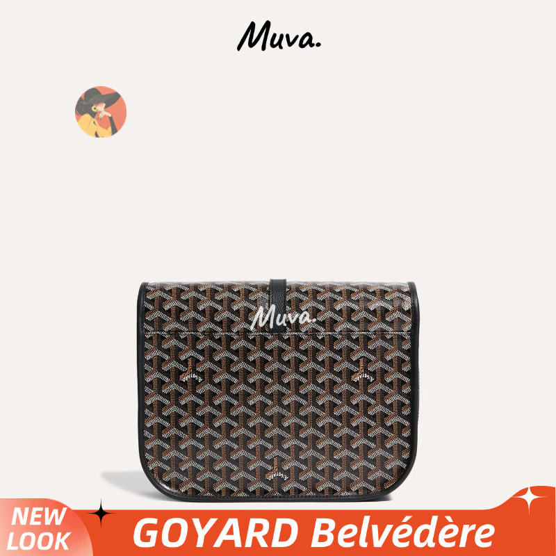 โกยาร์ด👜GOYARD Belvédère ผู้ชายและผู้หญิง/สไตล์เดียวกัน/กระเป๋าสะพาย