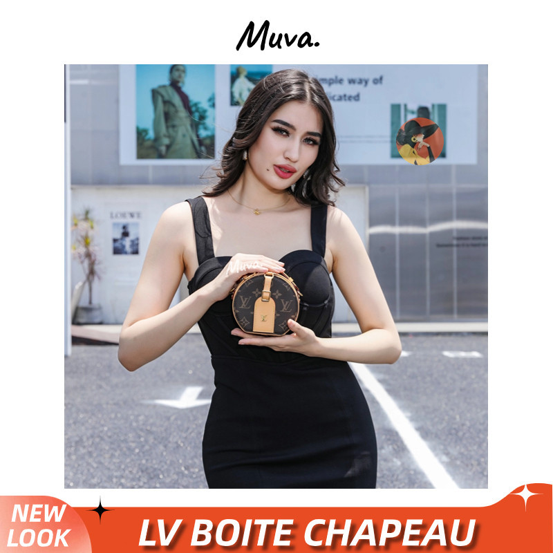 หลุยส์ วิตตอง👜Louis Vuitton BOITE CHAPEAU SOUPLE Bag สุภาพสตรี/กระเป๋าสะพายไหล่/กระเป๋า LV