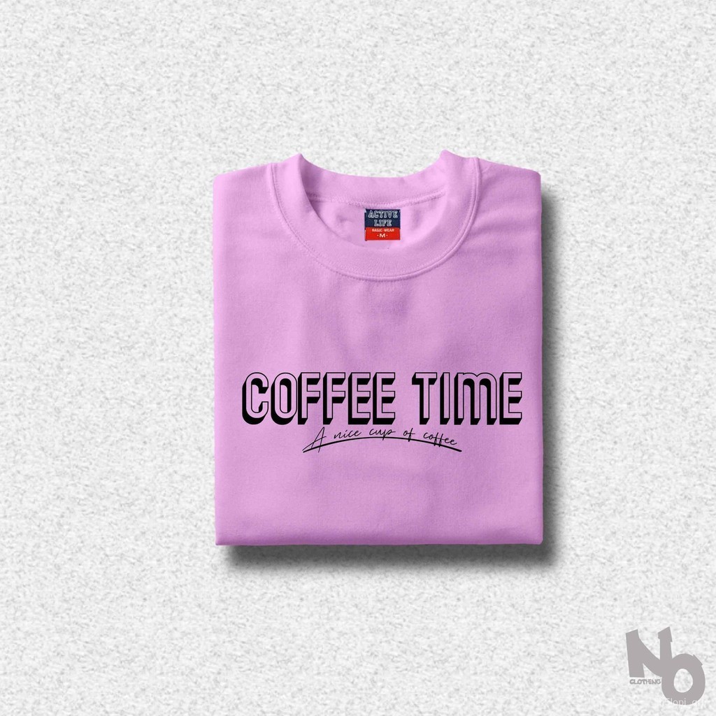 【High quality】COFFEE TIME T-SHIRT