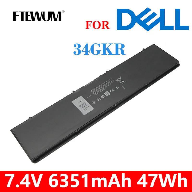 34GKR 7.4V 4 Cells แบตเตอรี่แล็ปท็อปสำหรับ DELL Latitude E7420 E7440 E7450 Series 0909H5 0G95J5 5K1G