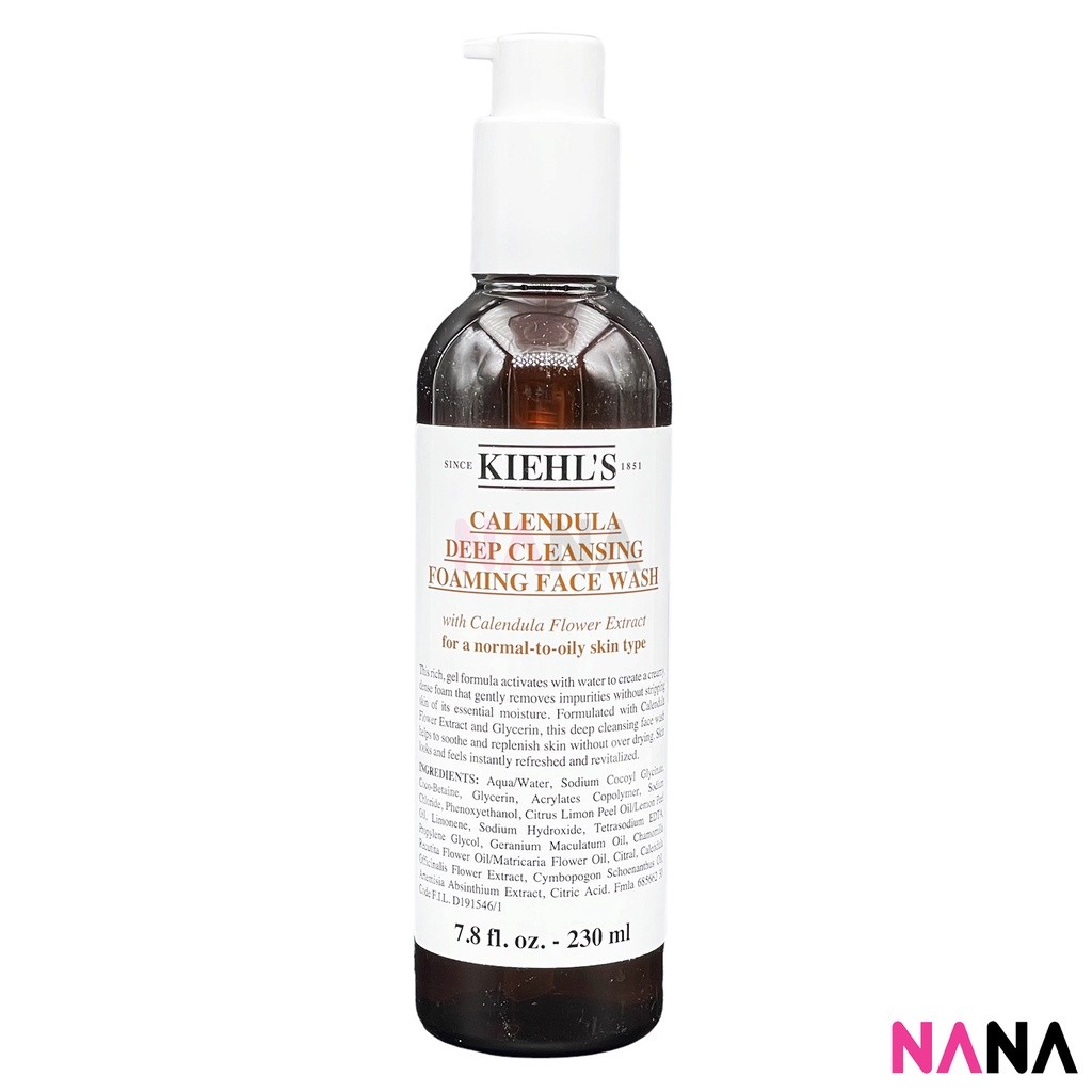 Kiehl's Calendula Deep Cleansing Foaming Face Wash (230ml) โฟมทำความสะอาดล้ำลึก 230 มิลลิลิตร