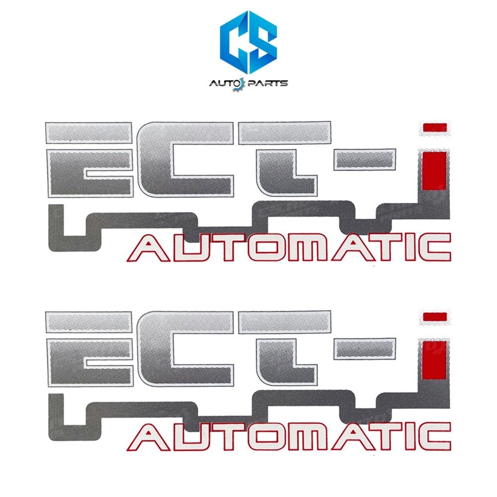 สติ๊กเกอร์ ECT-I AUTOMATIC - TOYOTA VIGO รุ่น1 (เกียร์ออโต้)(ติดข้างท้ายกระบะ)